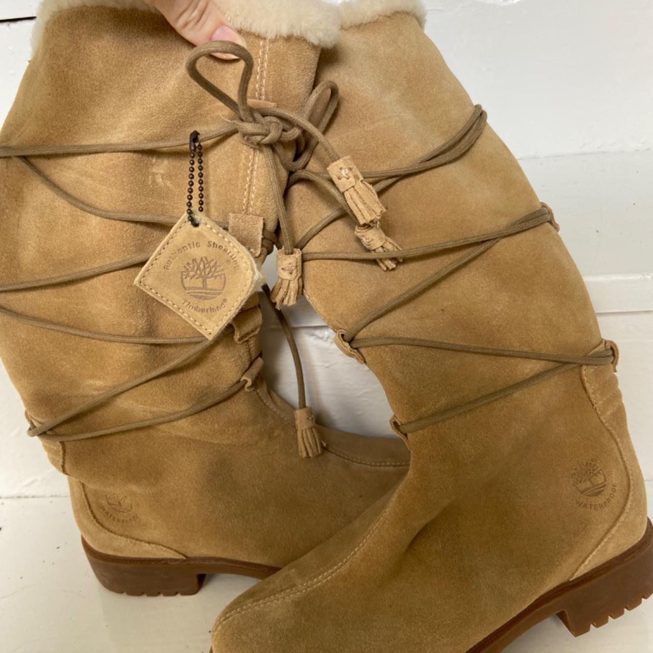 Timberland sheepskin store boots