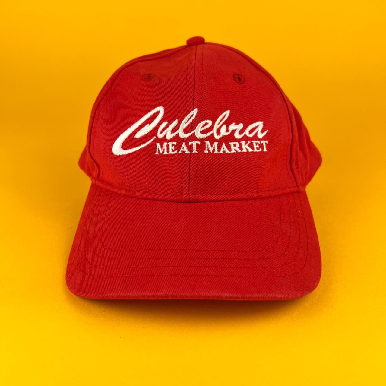 Culebra Meat Market San Antonio Red Hat Embroidered... Depop