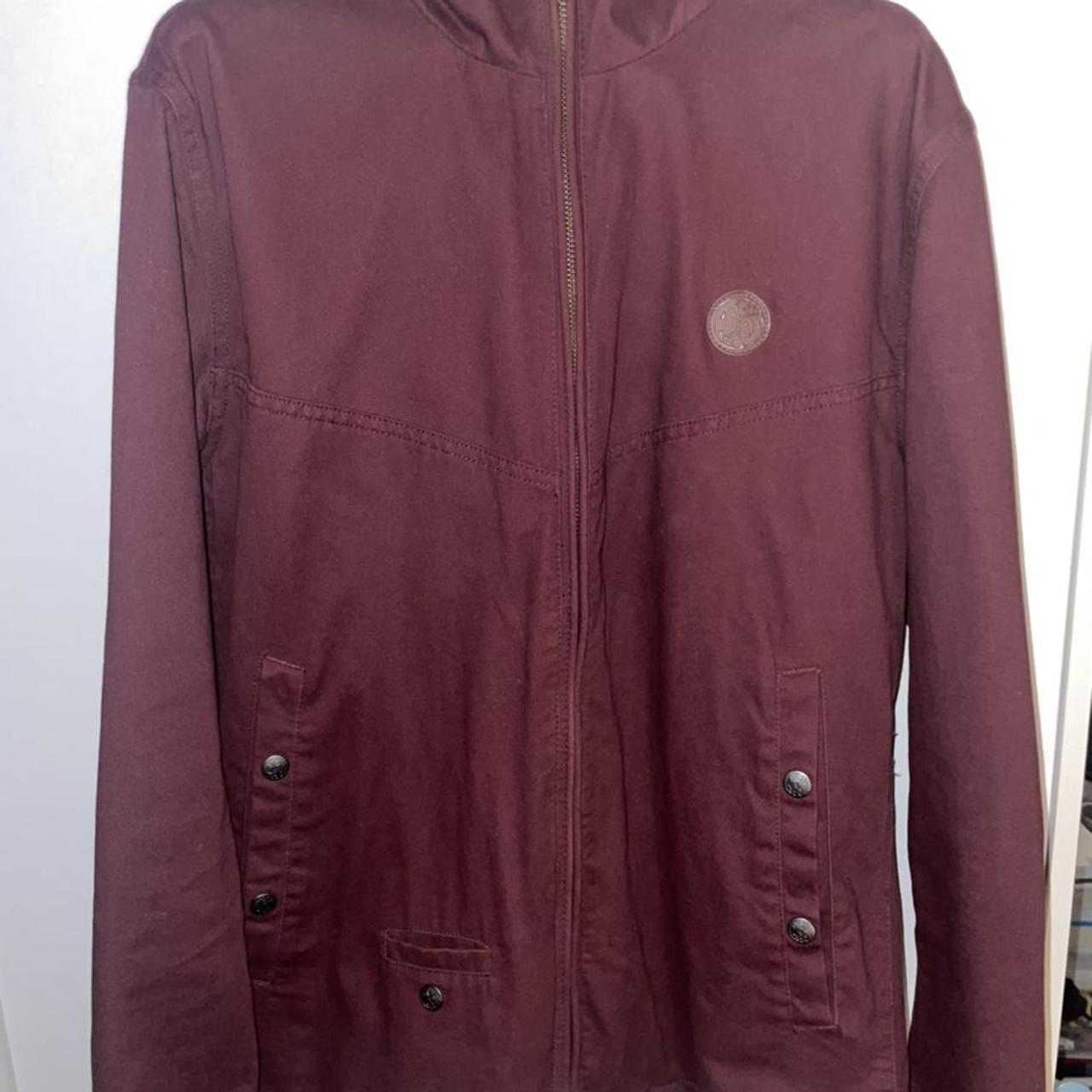 Pretty green jacket nonorganic burgundy