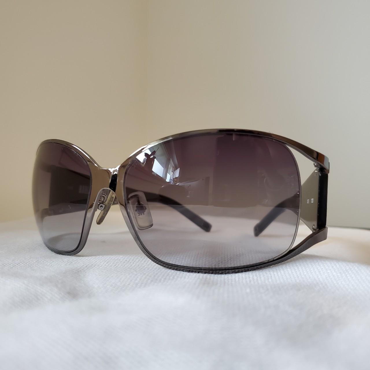 Karl Lagerfeld sunglasses with metal frame and... - Depop