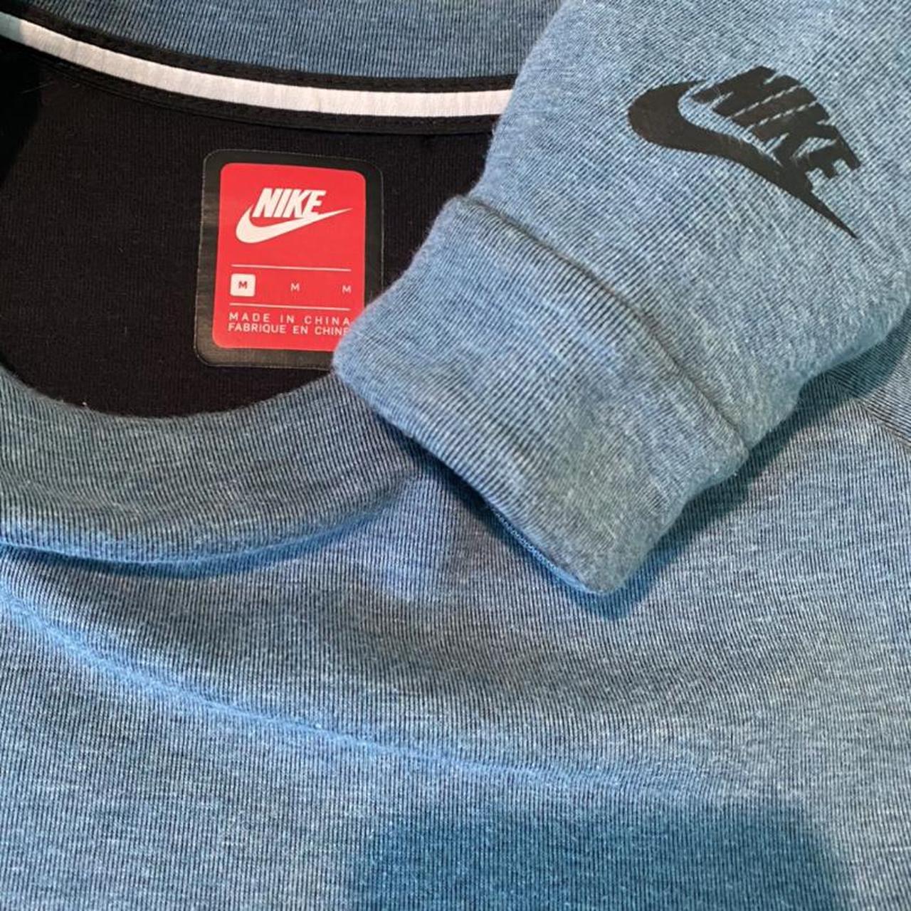 Nike Tech Fleece Crewneck Sweatshirt Turquoise Blue... - Depop