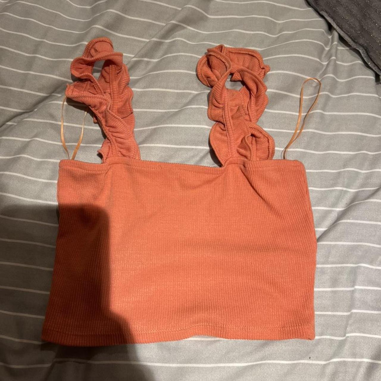 Zara Coral Cami Top Never Worn Size M 8 10 Perfect Depop