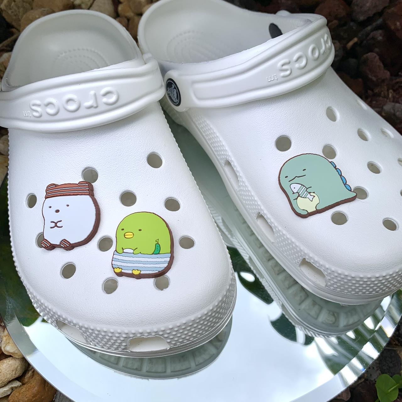 8 pcs cute sumikko gurashi shoe charms crocs