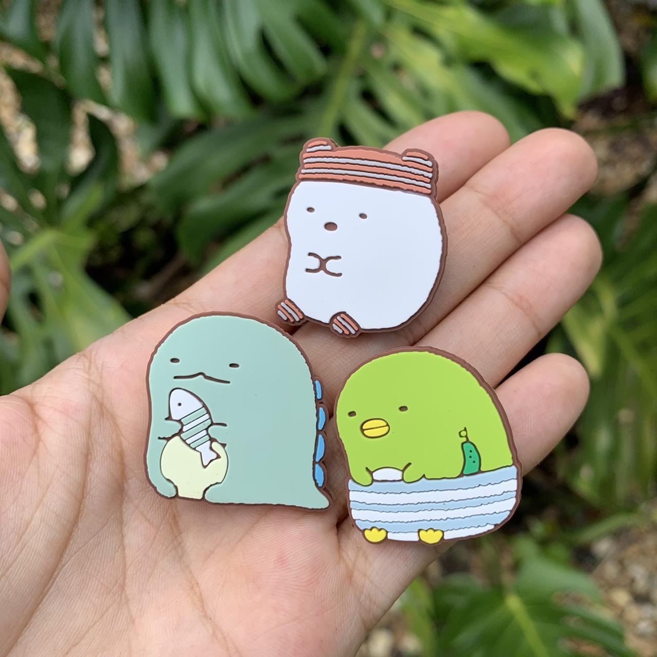 8 pcs cute sumikko gurashi shoe charms crocs