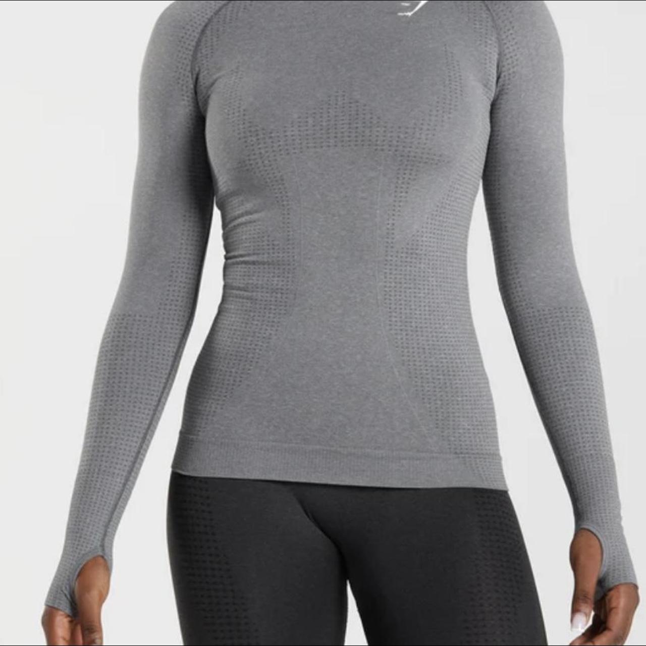 Gymshark vital seamless 3.0 long sleeve training top... - Depop