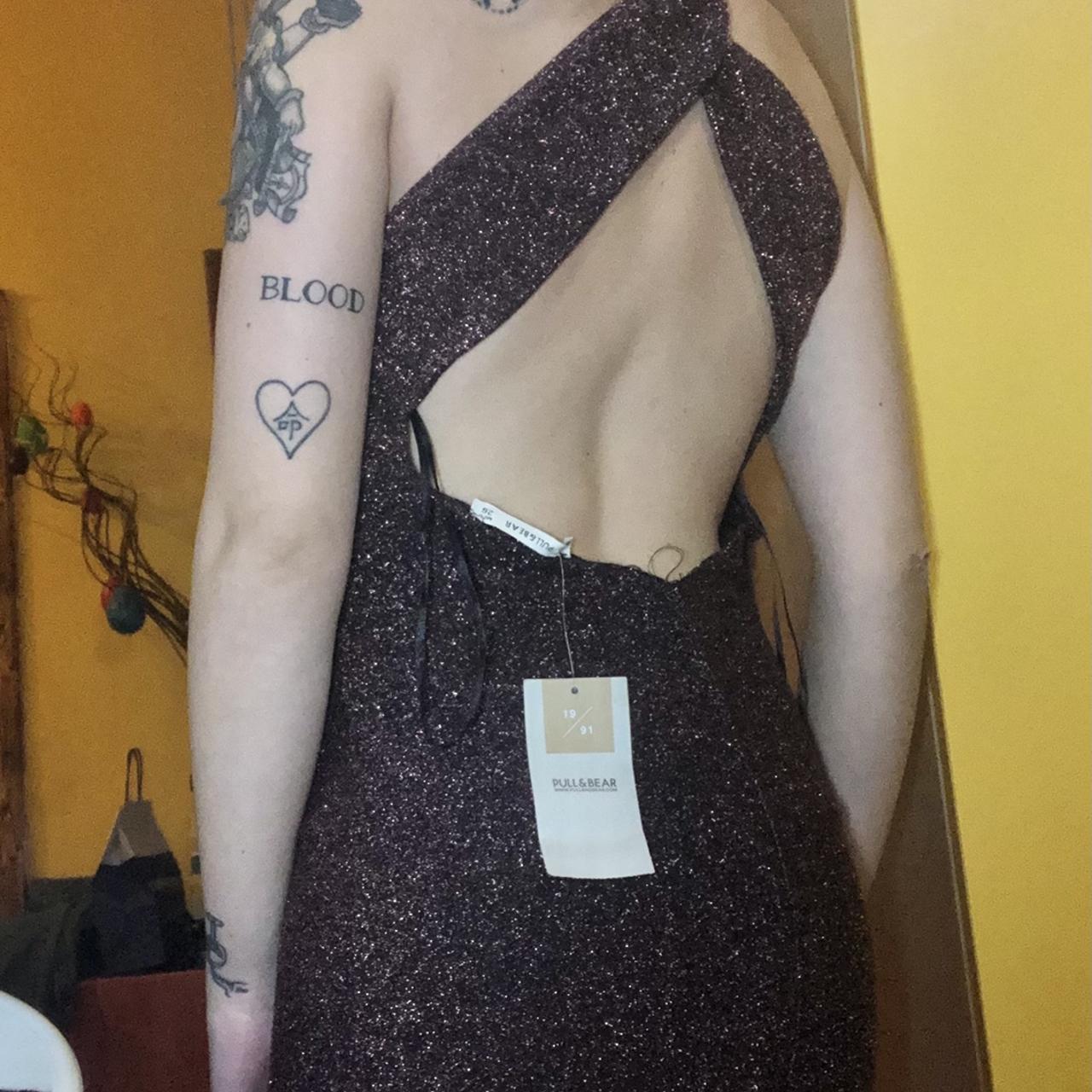 Vestito glitterato viola di Pull Bear, nuovo Depop