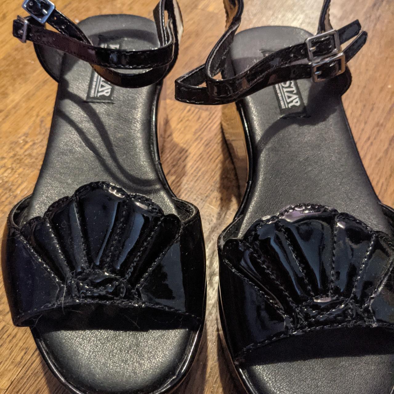 Killstar seashell platform sandals. Size 9. Only... - Depop