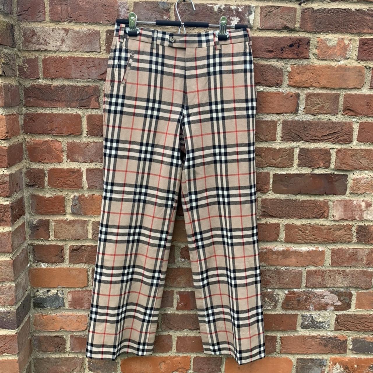 Vintage Burberry London Nova Check Pants Plaid Size W32 | eBay