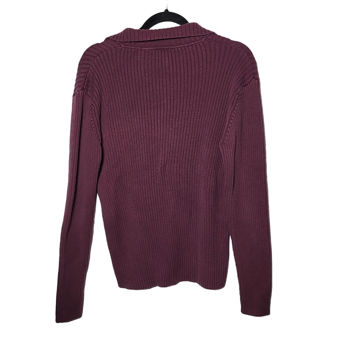 Vintage L.L. Bean Collared Sweater Purple Women's... - Depop