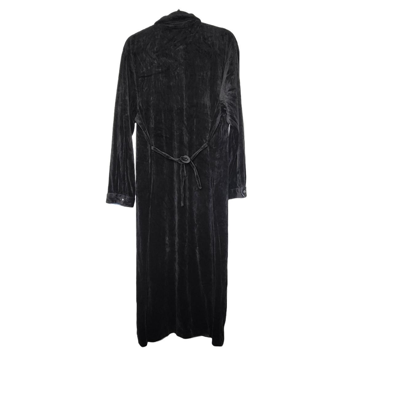 Vintage J. G. Hook Black Velvet Dress with Collar... - Depop