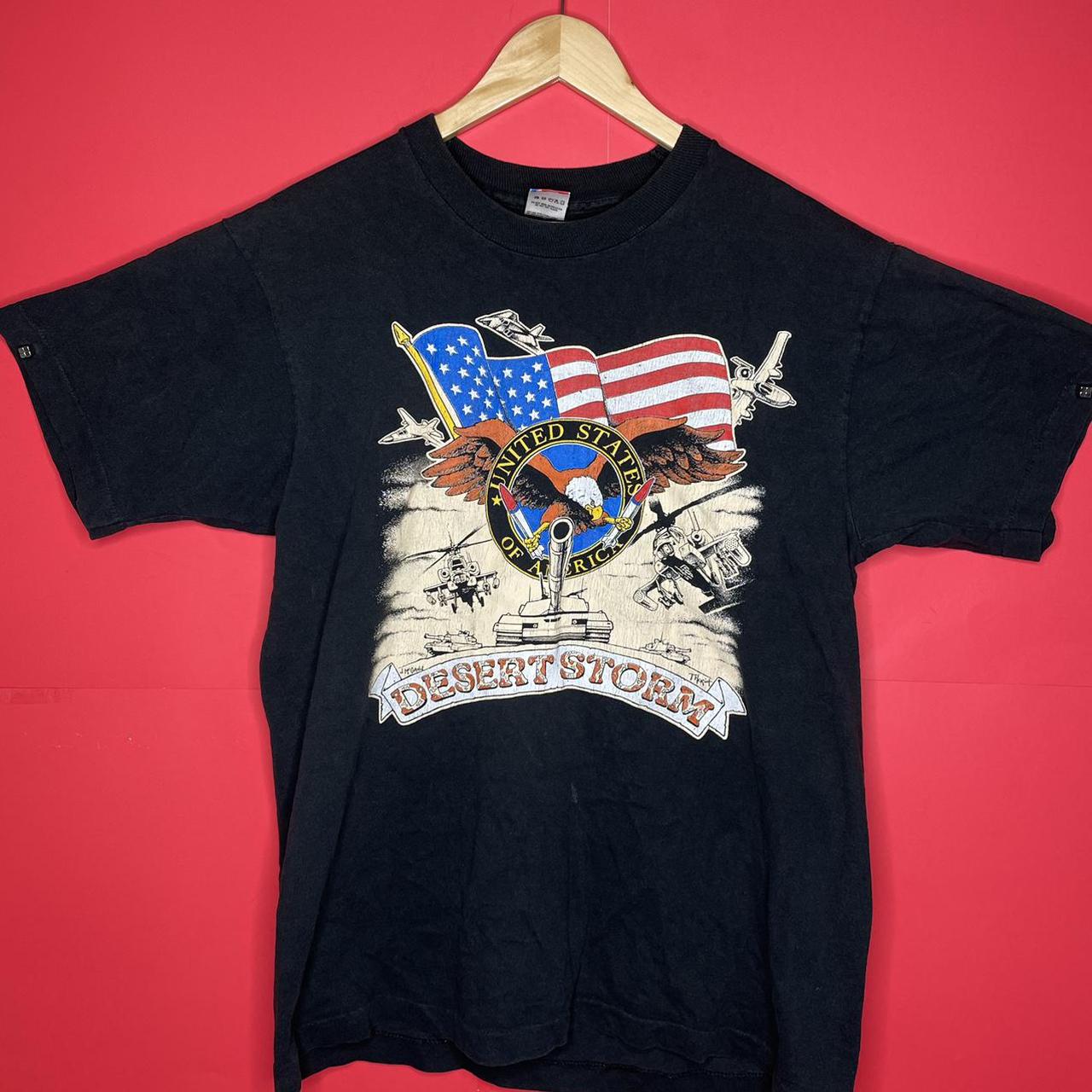 Vintage USA Operation Desert Storm T-Shirt Size:... - Depop