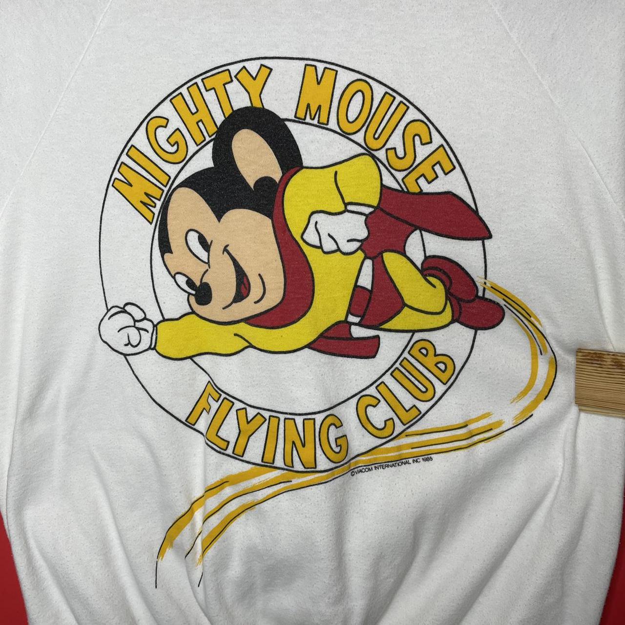 American Vintage Men's White and Yellow Sweatshirt Depop