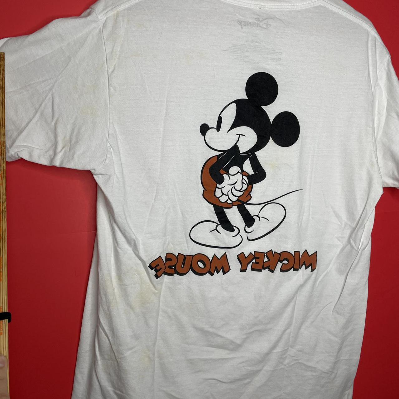 Disney Men's White And Red T-shirt 