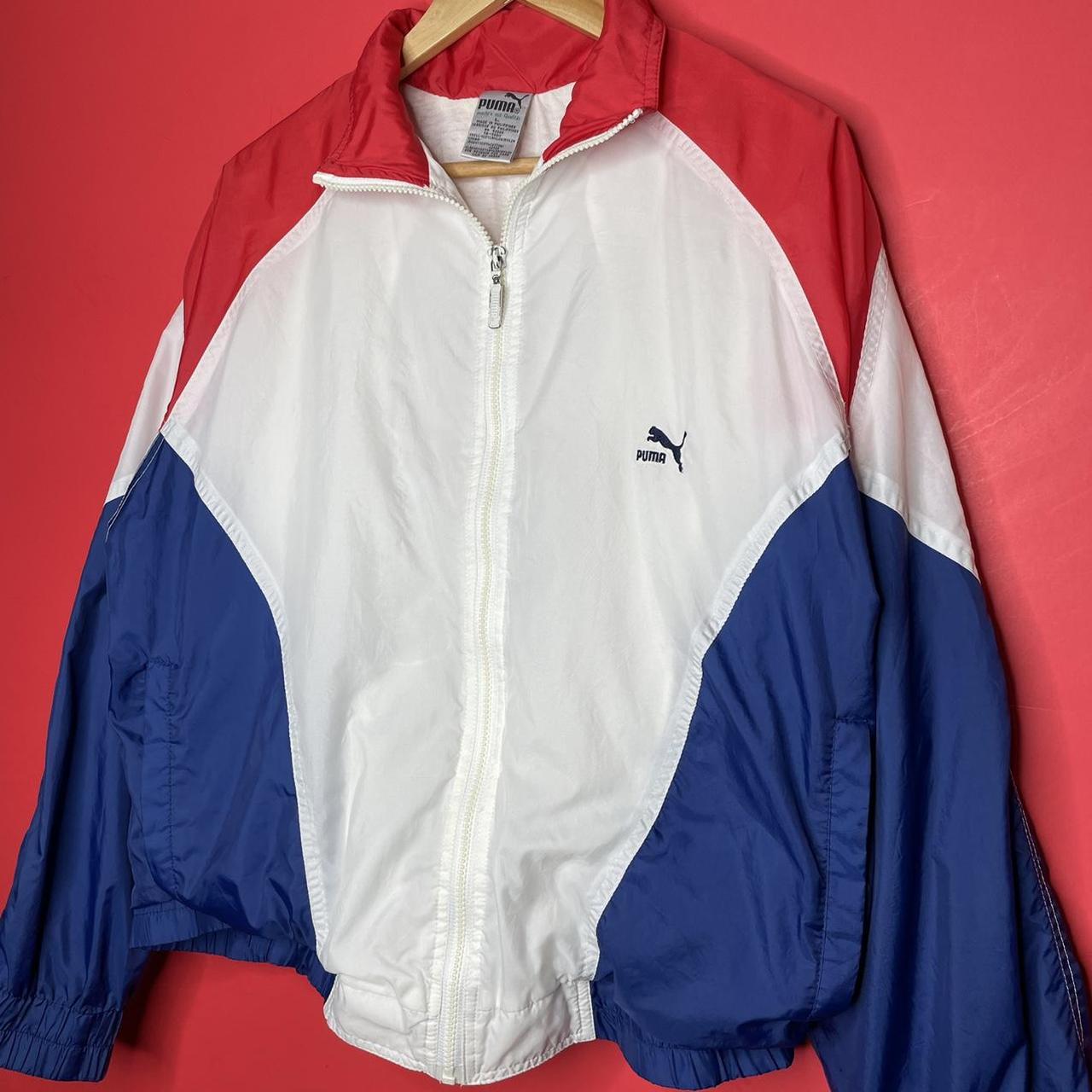 Puma red and hot sale blue jacket