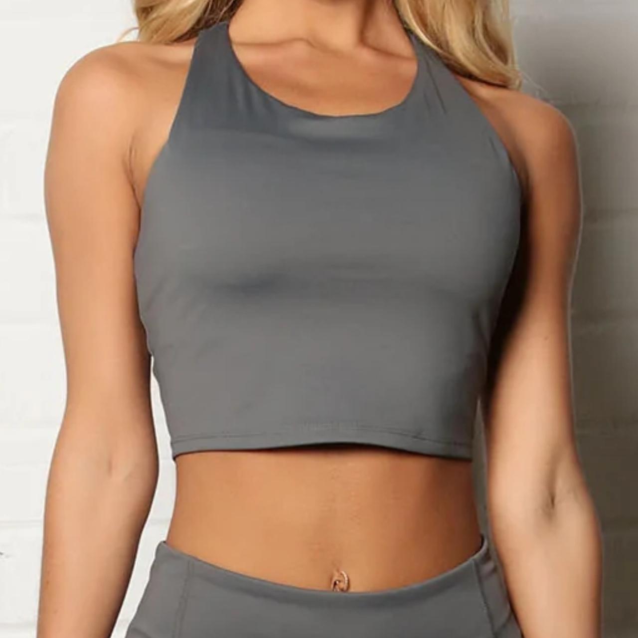 Fashion Nova Essential Long Line Sports Bra In... Depop