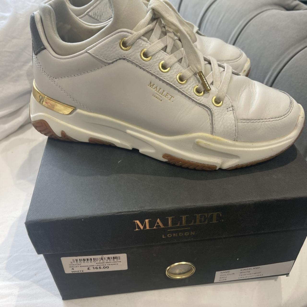 Women’s white mallets Size 4 been worn but still a... Depop