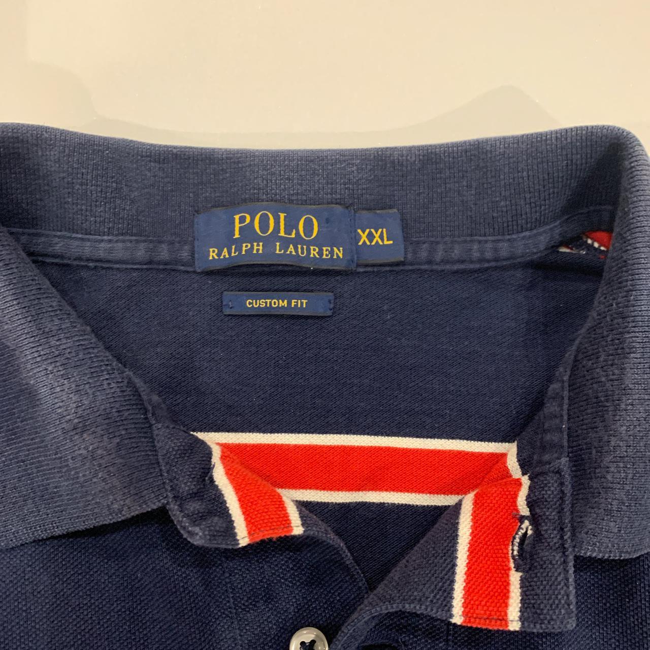 Retro stripped oversized Ralph Lauren polo shirt... - Depop