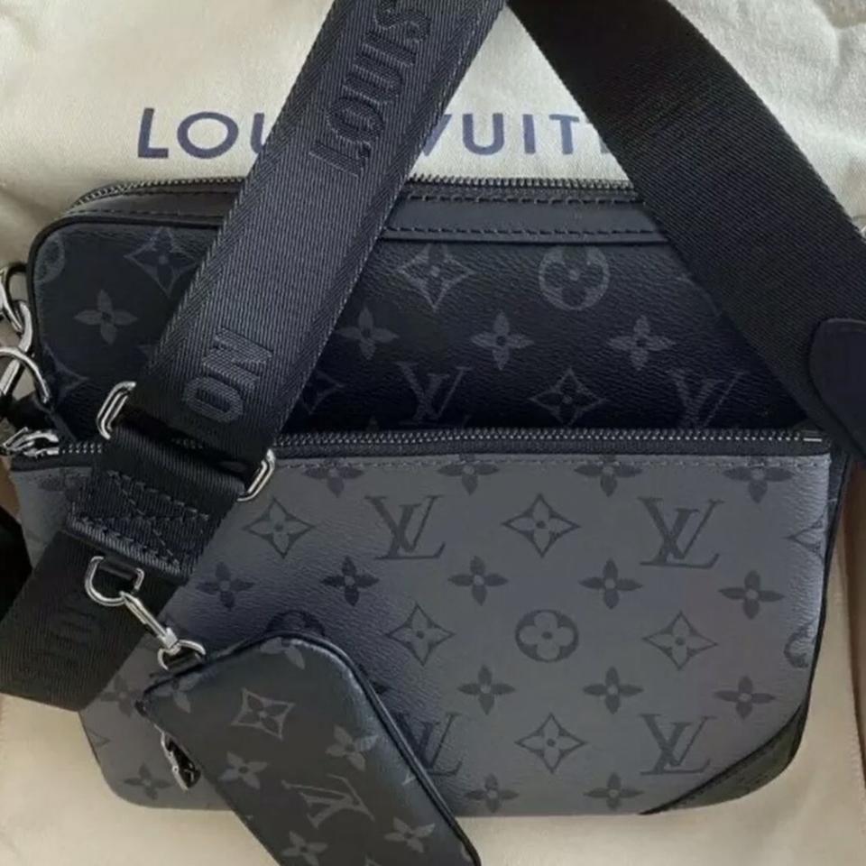 Louis Vuitton Black Monogram Multicolor Sologne Bag - Depop