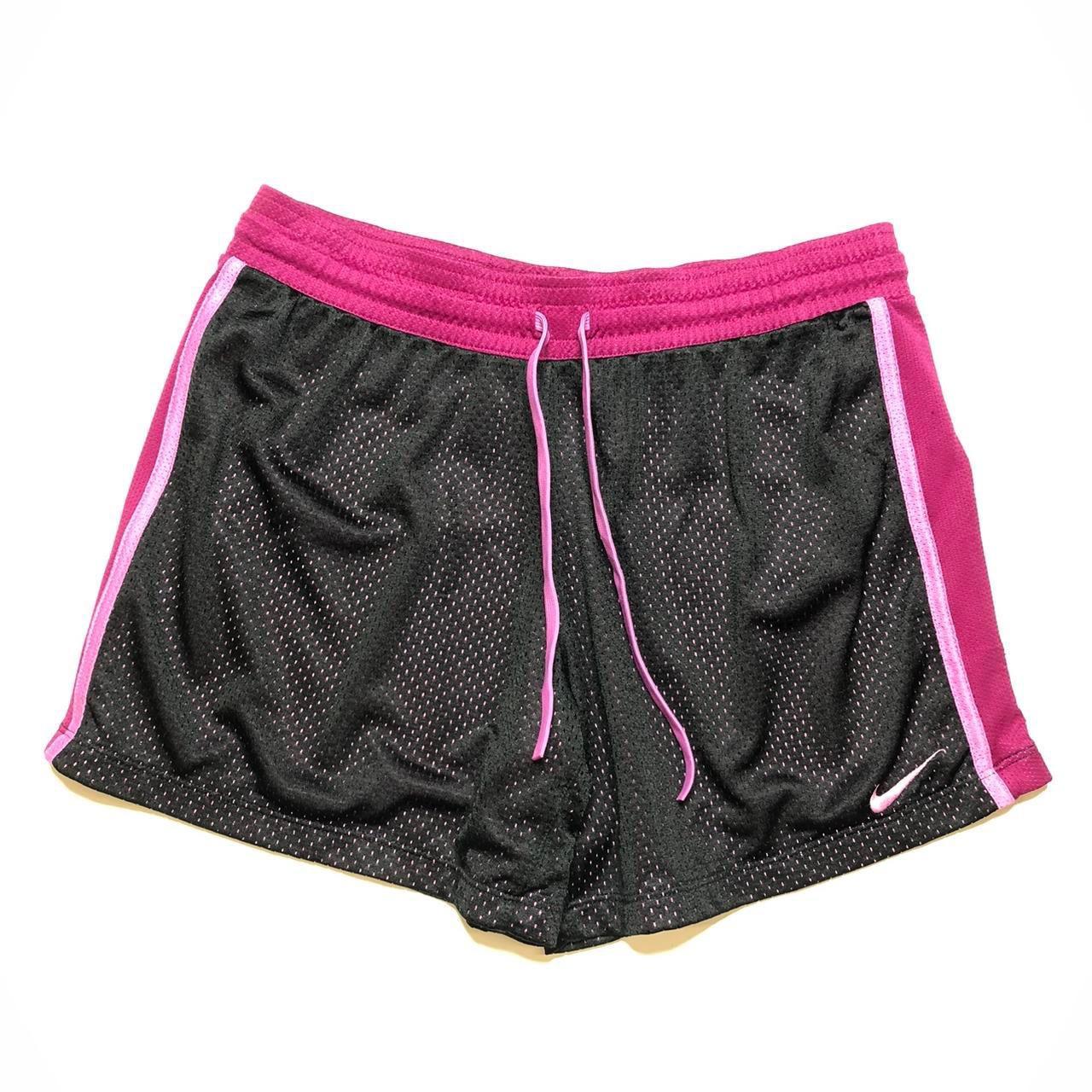 BLACK, PURPLE AND PINK NIKE SHORTS Shorts with... - Depop