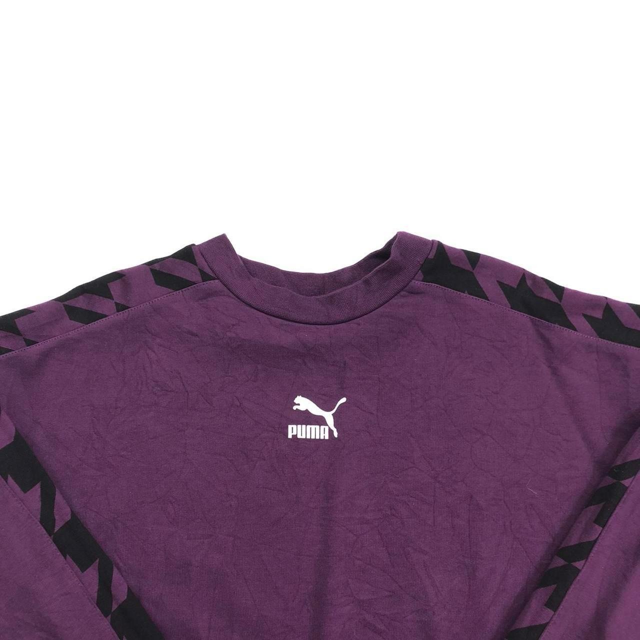 PURPLE PUMA VINTAGE SWEATSHIRT Vintage sweatshirt... - Depop