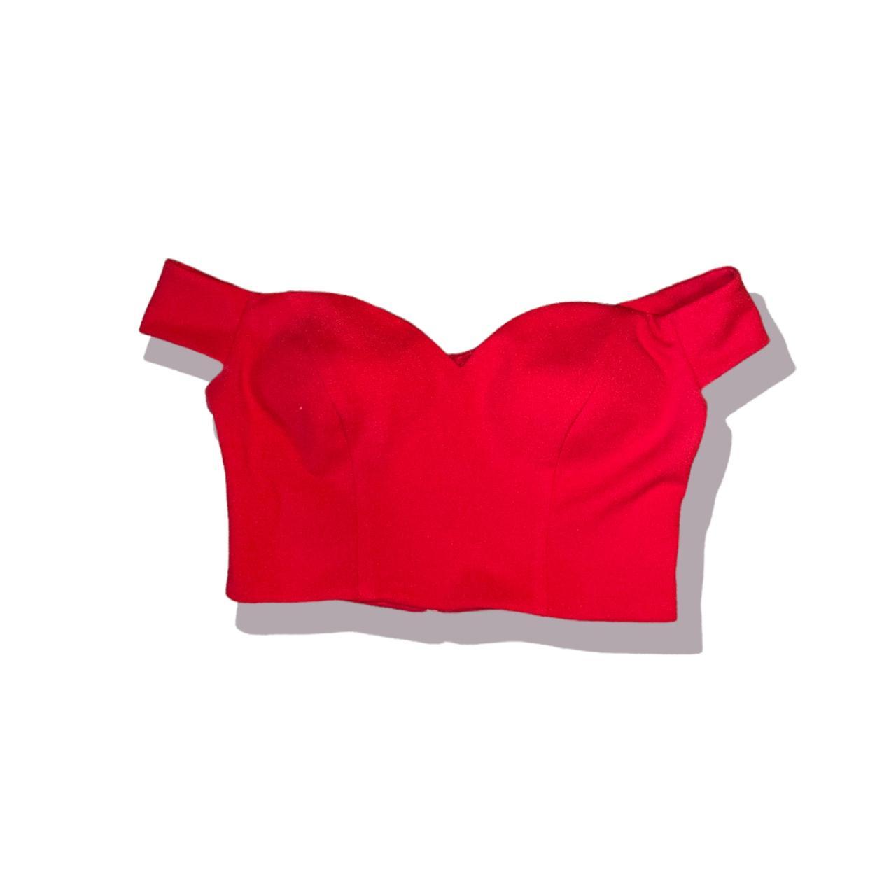 ️ Red off the shoulder top (only top) ️ •originally... - Depop