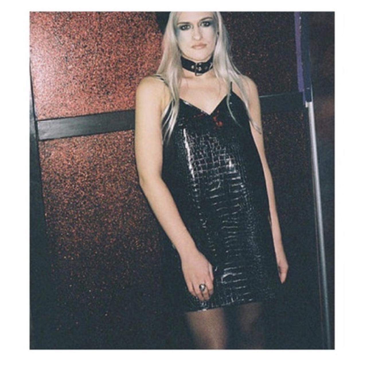 Hayley scanlan dress, Faux croc vinyl,