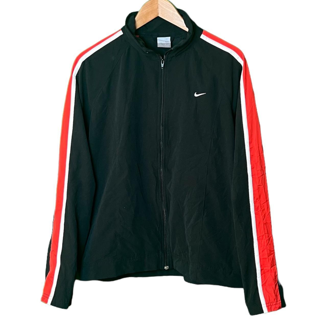 Nike Women's Black and Red Jacket Depop