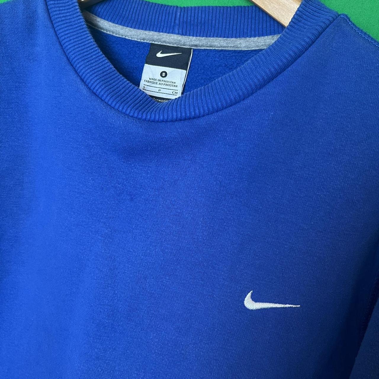 Blue Nike Sweatshirt Blue Nike Pullover Jumper This... - Depop