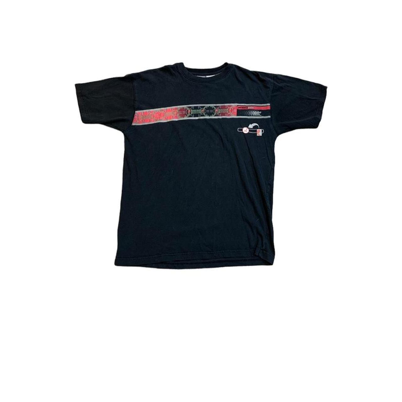 Parasuco Men's Black and Red T-shirt
