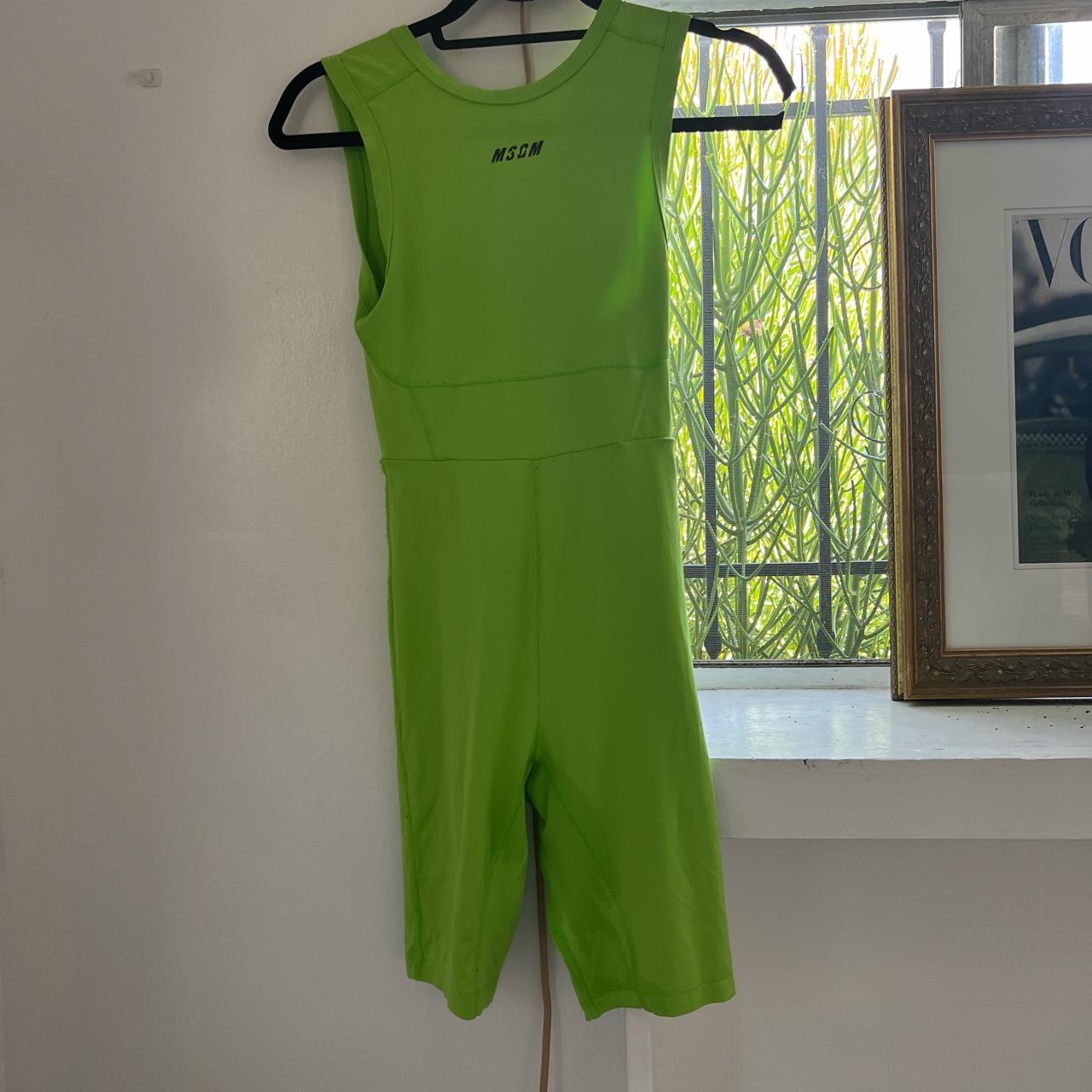 MSGM Women's Green Jumpsuit | Depop