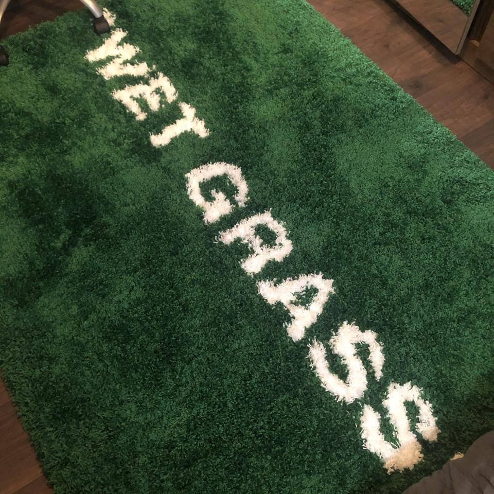 Nick on X: Off-White × IKEA × Virgil abloh Wet grass rug in hand