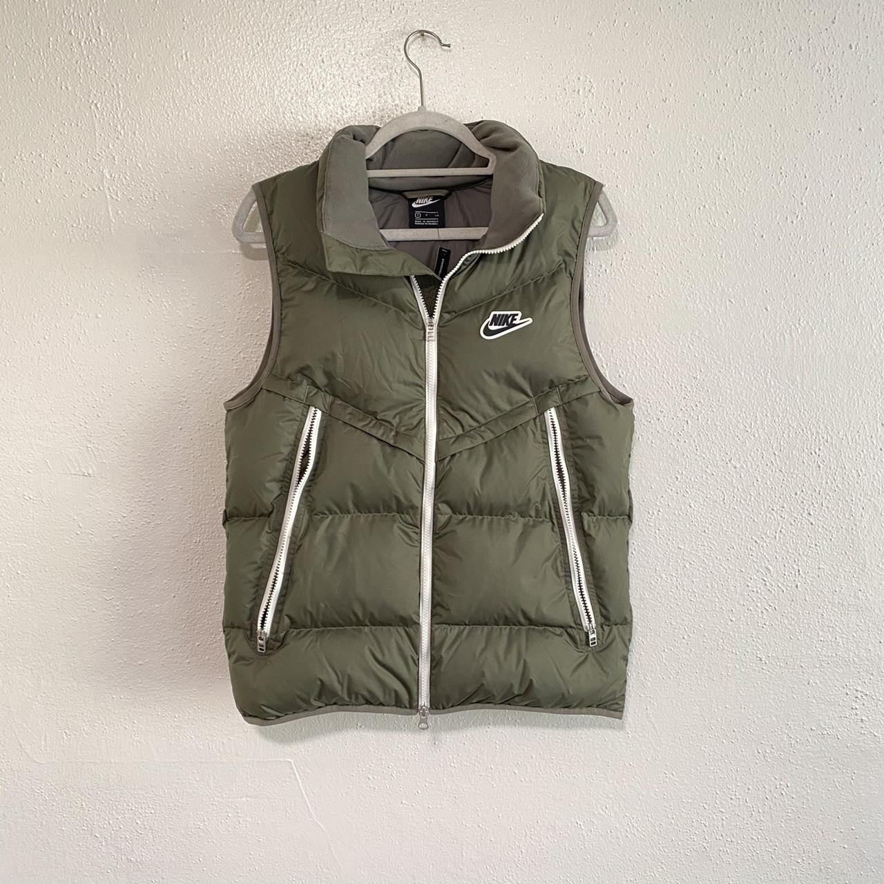 olive green nike vest