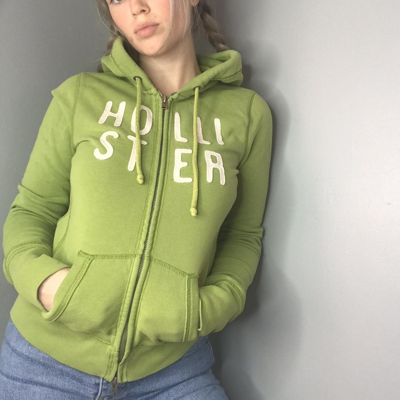 Lime green cheap hollister hoodie