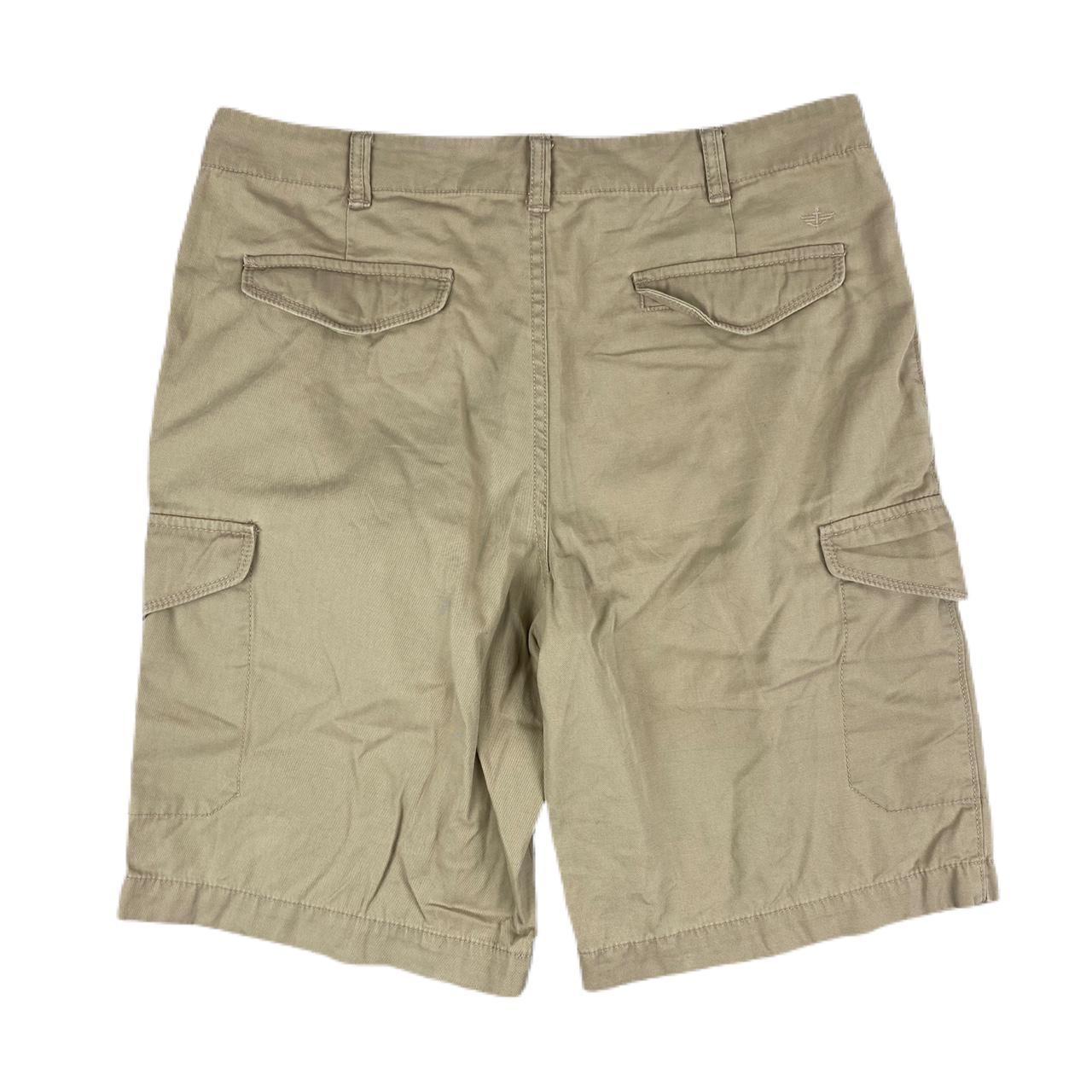 Vintage Dockers beige cargo workwear shorts. In... - Depop