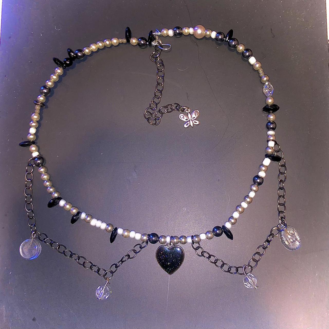 Women's Silver and Black Jewellery (2)