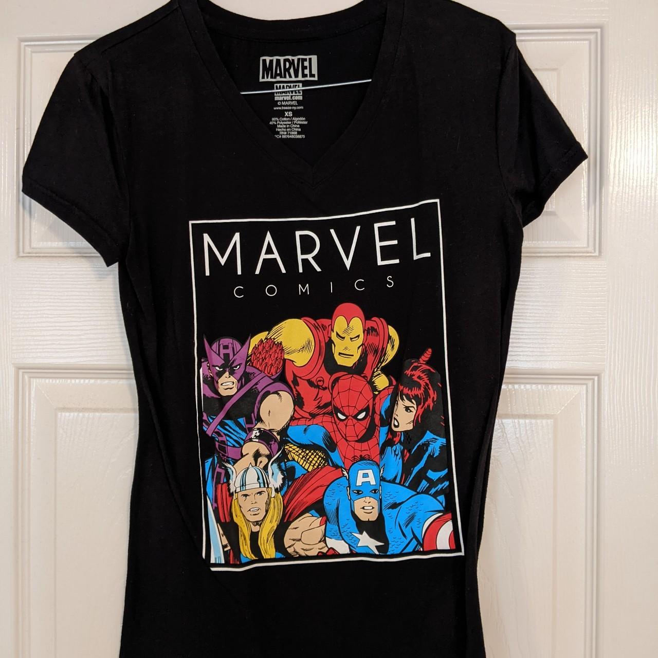 Marvel Women's Black T-shirt | Depop