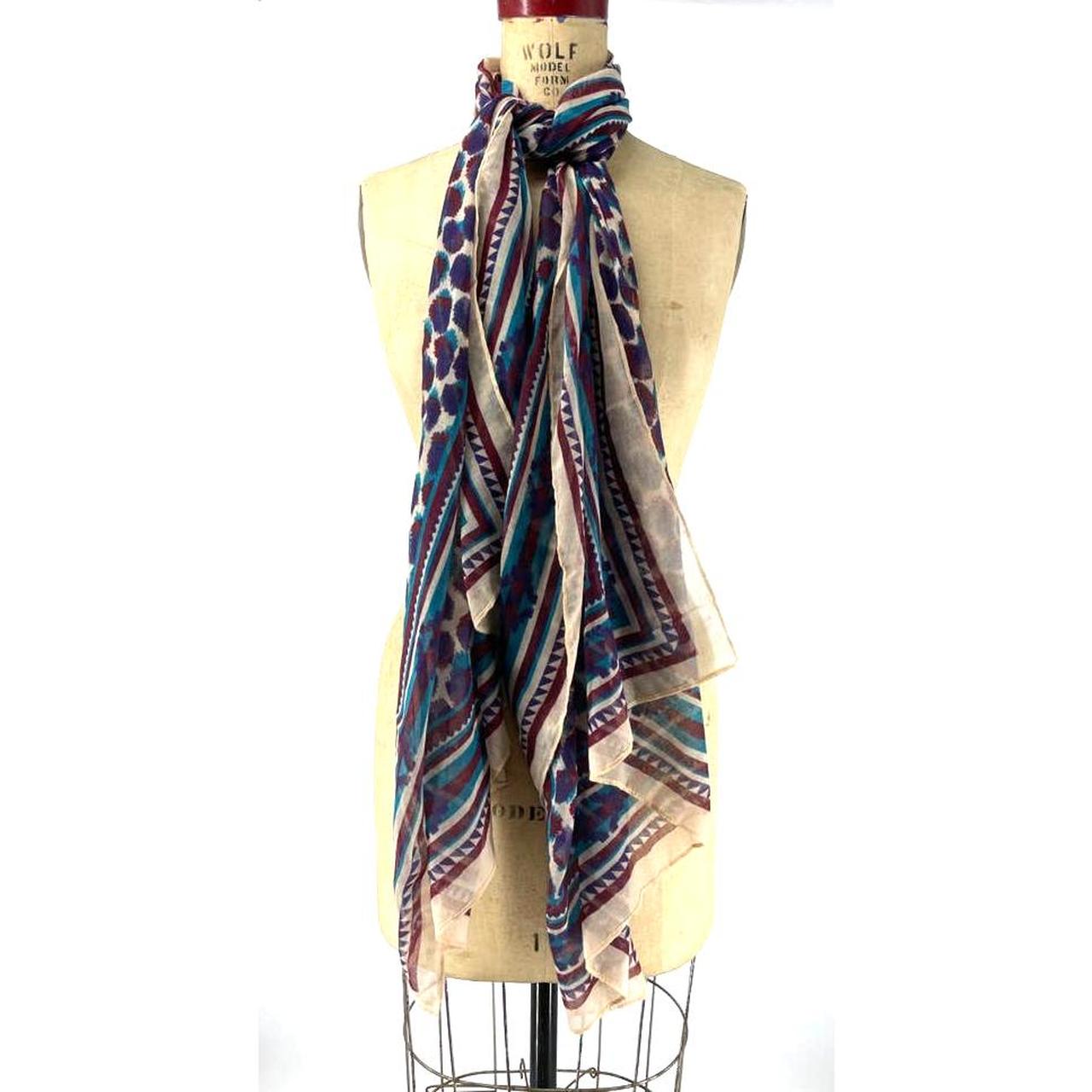 Multiway Scarf Wrap Multicolored Abstract Dot - Depop