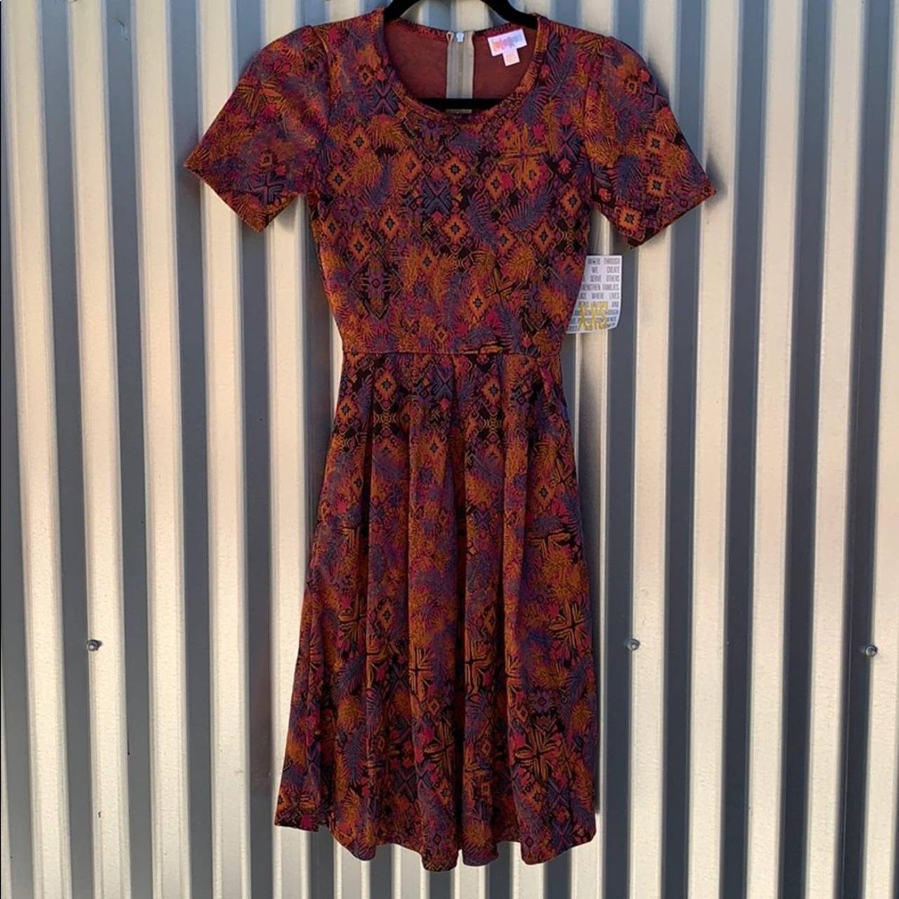 Lularoe Amelia dress. New with tags. Size XL. Has - Depop