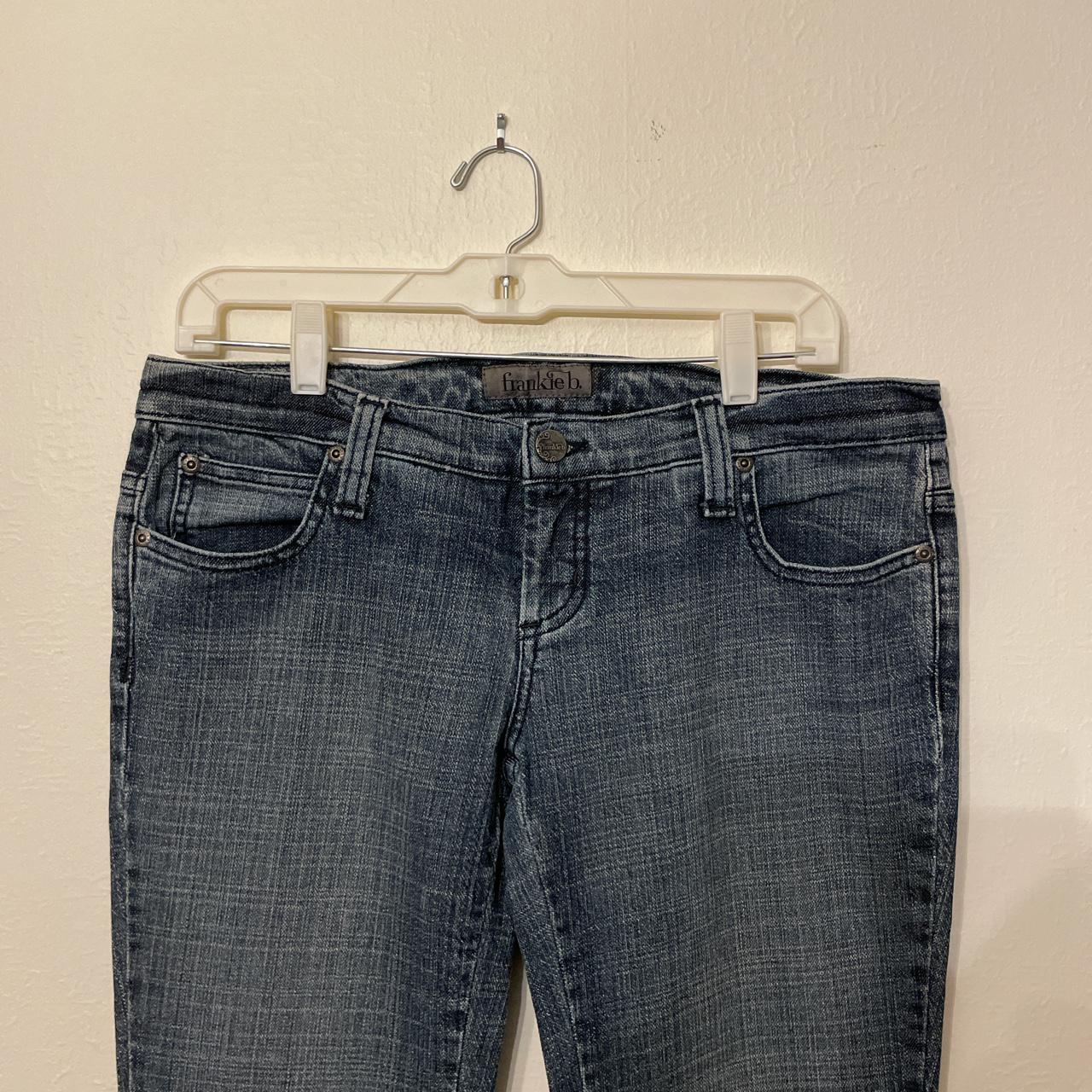 Women's Blue and Black Jeans Depop