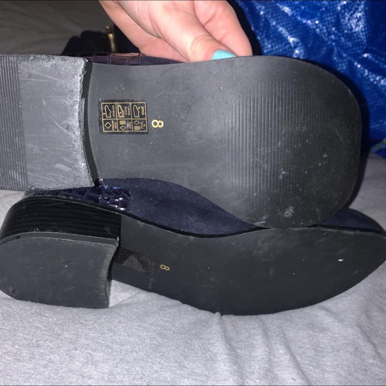 navy knee high boots river island