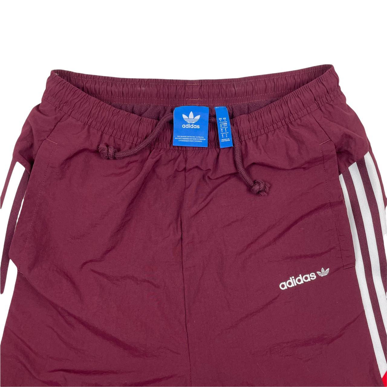 Adidas Tracksuit Pants Burgundy Small W32... Depop