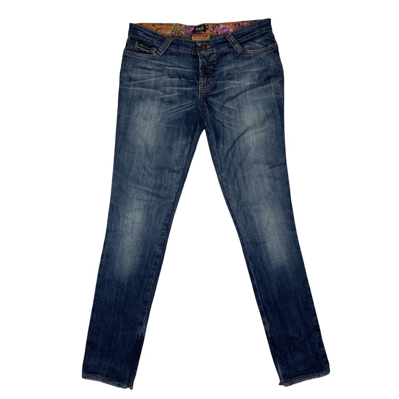 Vintage Dolce and Gabbana Skinny Denim Jeans W32... - Depop