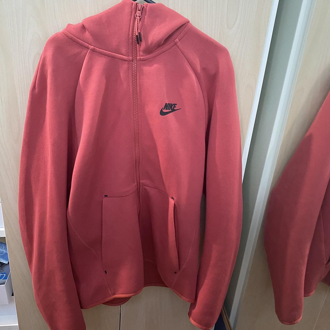 Salmon red nike tech fleece tracksuit Extremely Depop