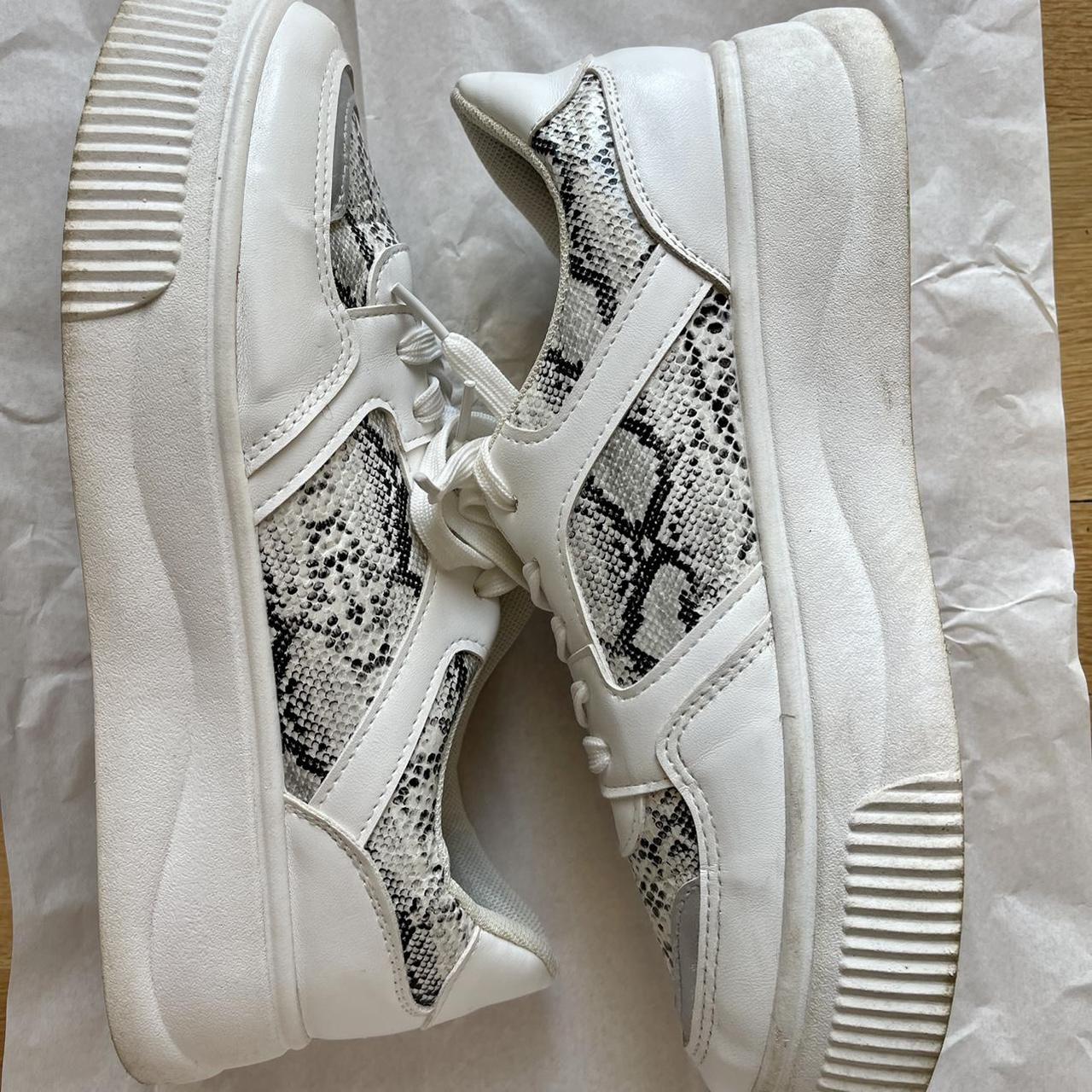 nasty gal white platform sneakers