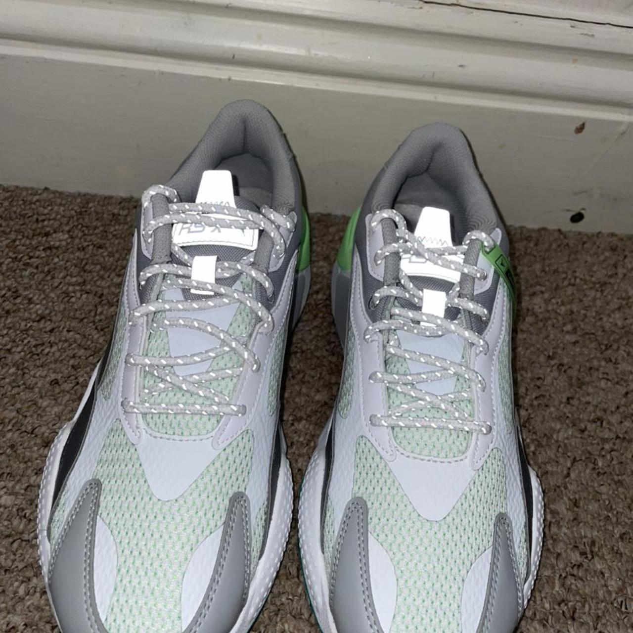 silver puma trainers