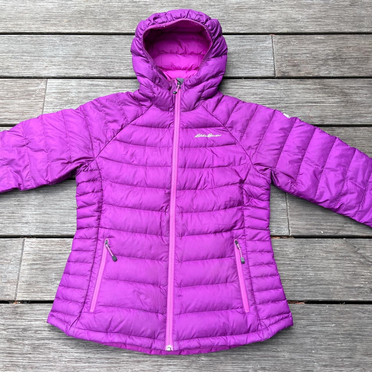 Purple puffy coat from Eddie Bauer! Such great... - Depop