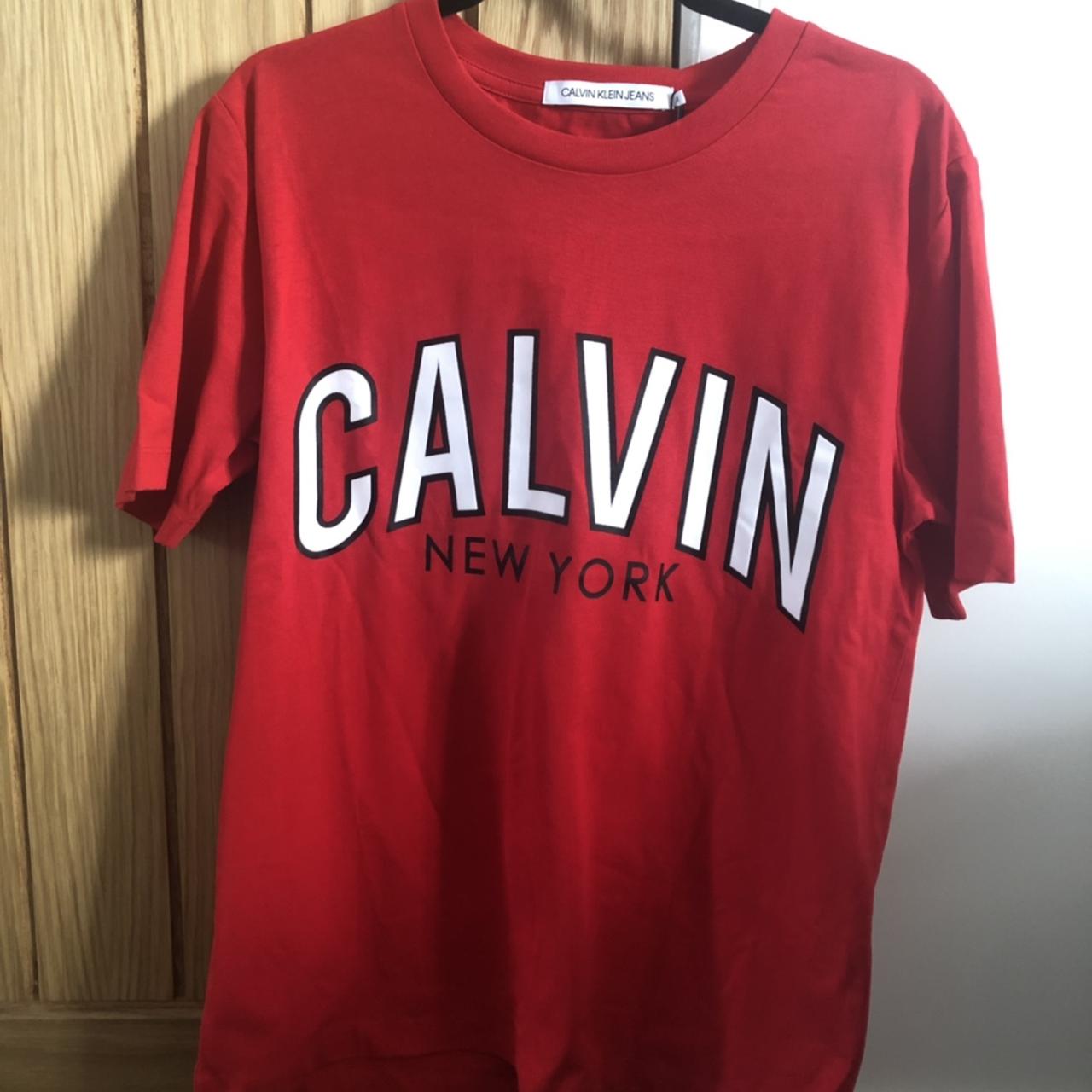 Calvin Klein Men's Red T-shirts