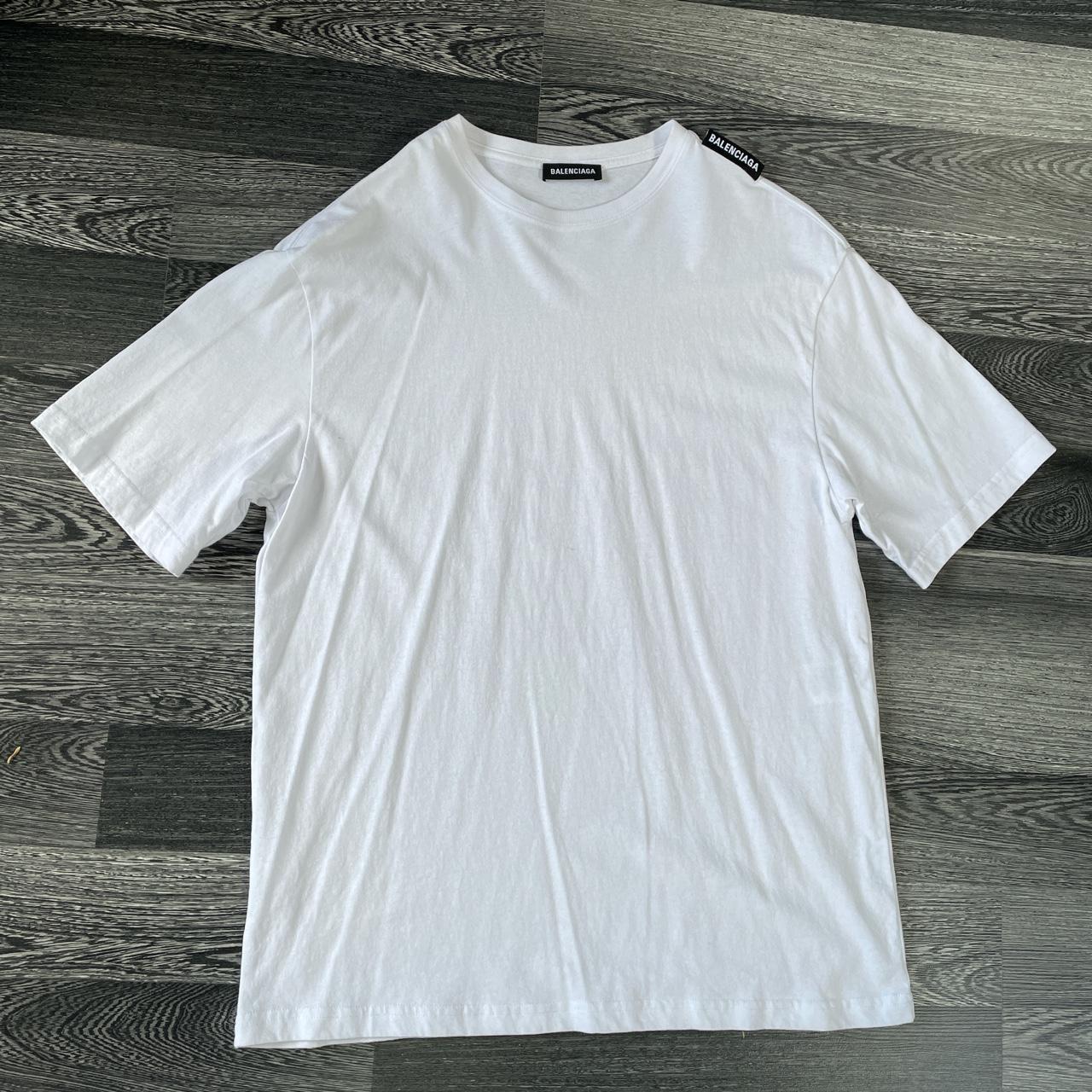 Balenciaga mens clearance white t shirt