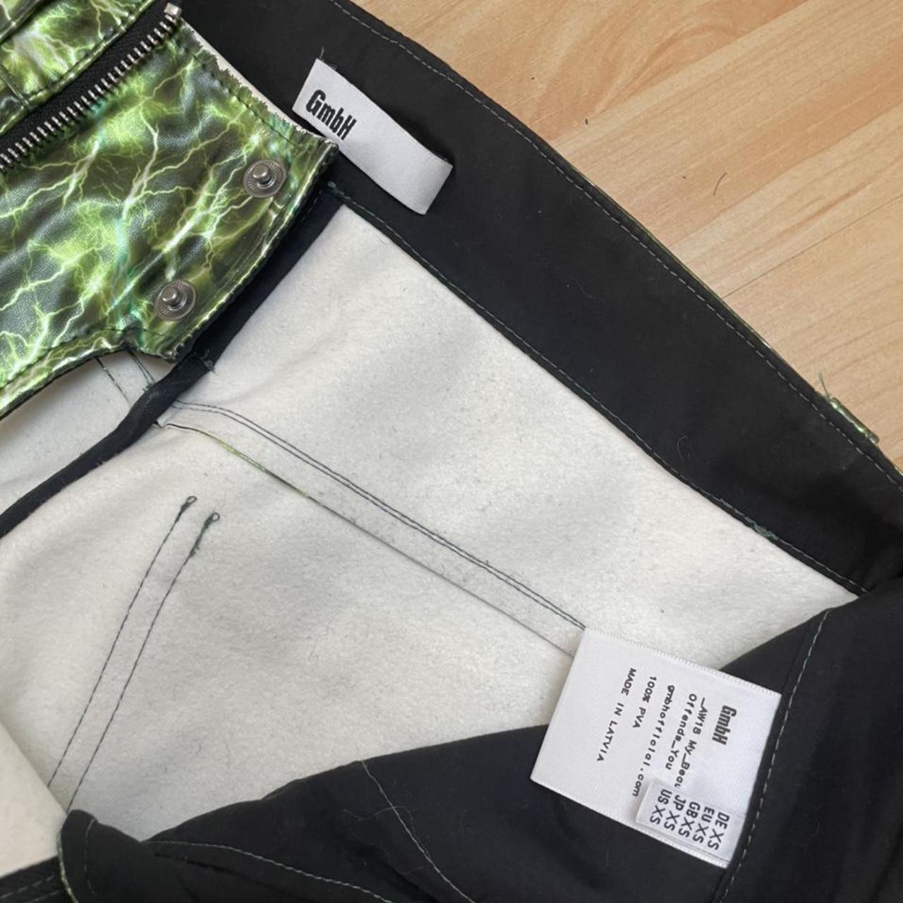 green lightning pants