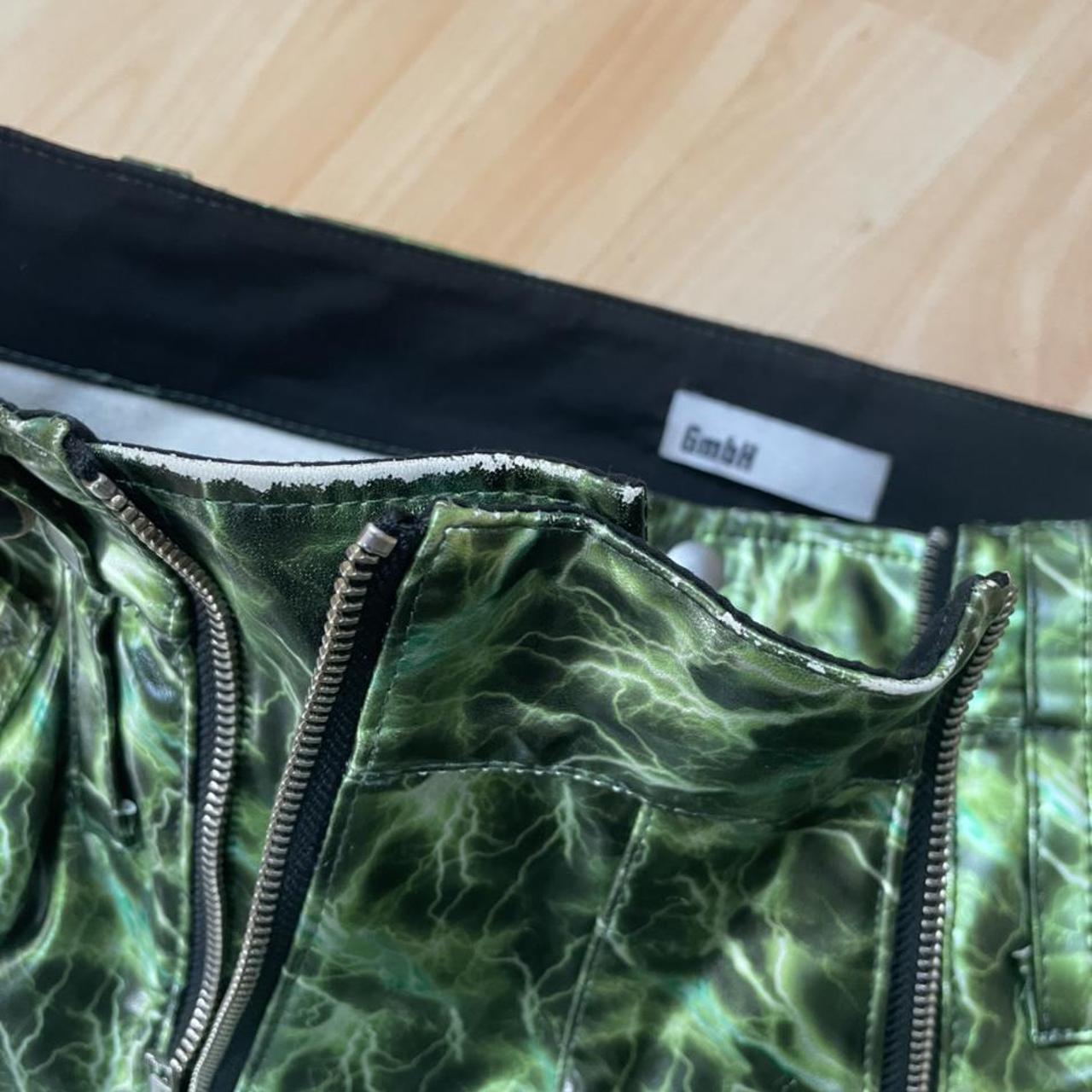 green lightning pants